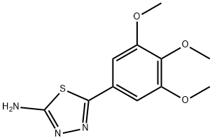 5-(3,4,5-trimethoxyphenyl)-1,3,4-thiadiazol-2-amine Struktur