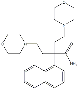 α,α-Bis(2-morpholinoethyl)-1-naphthaleneacetamide Struktur