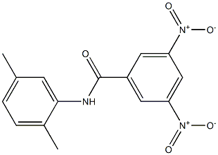 N-(2,5-dimethylphenyl)-3,5-dinitrobenzamide Struktur