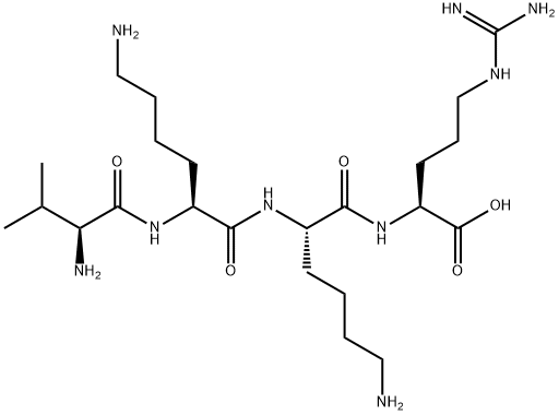 H-Val-Lys-Lys-Arg-OH Struktur