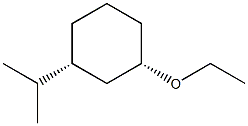 Cyclohexane, 1-ethoxy-3-(1-methylethyl)-, (1R,3S)-rel- (9CI) Struktur