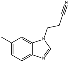 1-Benzimidazolepropionitrile,6-methyl-(8CI) Struktur