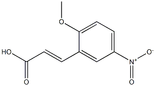 (E)-3-(2-methoxy-5-nitrophenyl)acrylic acid Struktur