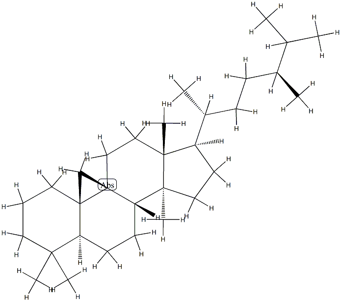 (24S)-24-Methyl-9β,19-cyclo-5α-lanostane Struktur