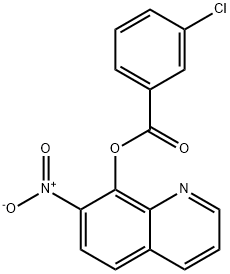 7-Nitro-8-quinolyl=m-chlorobenzoate Struktur