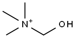 α-Hydroxy-N,N,N-trimethylmethanaminium Struktur