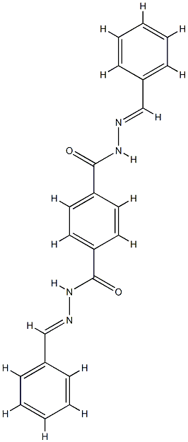 N1,N4-di((E)-benzylidene)terephthalohydrazide Struktur