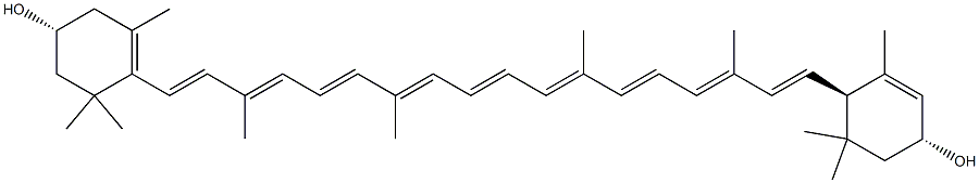 (3R,3'R,6'R,9-cis)-Carotene-3,3'-diol Struktur