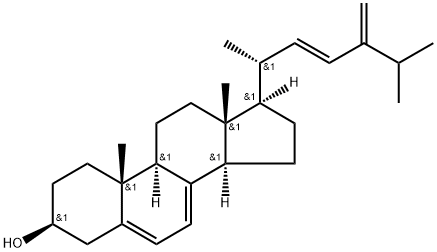 (22E)-Ergosta-5,7,22,24(28)-tetrene-3β-ol Struktur