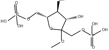 methylfructofuranoside 1,6-biphosphate Struktur