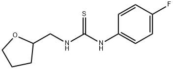 N-(4-fluorophenyl)-N'-(tetrahydro-2-furanylmethyl)thiourea Struktur