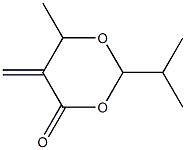 1,3-Dioxan-4-one,6-methyl-5-methylene-2-(1-methylethyl)-(9CI) Struktur