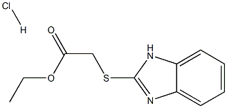 ethyl 2-(1H-benzo[d]imidazol-2-ylthio)acetate hydrochloride Struktur