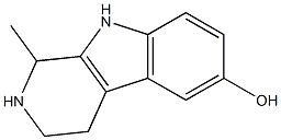 6-hydroxy-1-methyltryptoline Struktur