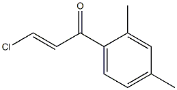 β-Chloro-2',4'-dimethylacrylophenone Struktur