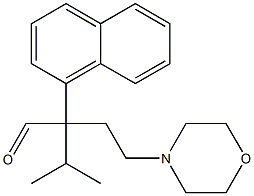 α-Isopropyl-α-(1-naphtyl)-4-morpholinebutanal Struktur