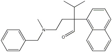 α-[2-(Benzylmethylamino)ethyl]-α-isopropyl-1-naphthaleneacetaldehyde Struktur