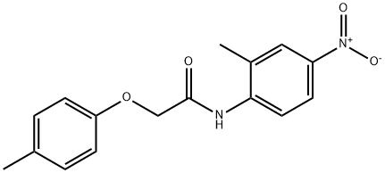 N-(2-methyl-4-nitrophenyl)-2-(4-methylphenoxy)acetamide Struktur