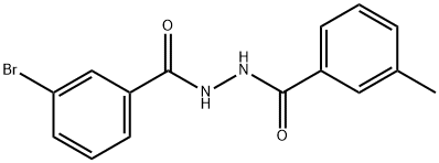 3-bromo-N'-(3-methylbenzoyl)benzohydrazide Struktur