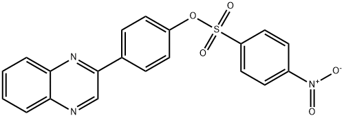 4-(2-quinoxalinyl)phenyl 4-nitrobenzenesulfonate Struktur