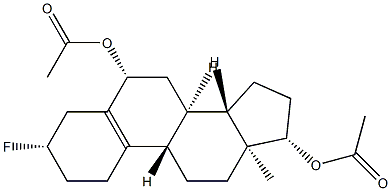 3β-Fluoroestr-5(10)-ene-6β,17β-diol=diacetate Struktur