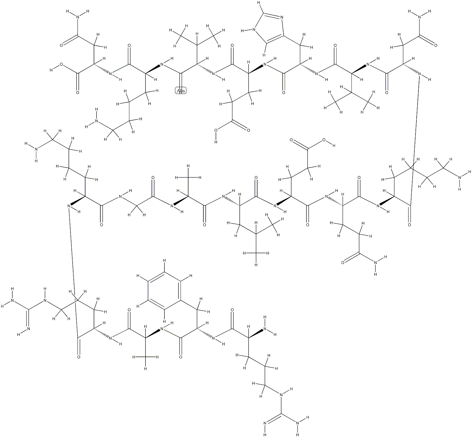 [Glu27]-PKC (19-36) Struktur