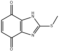 1H-Benzimidazole-4,7-dione,2-(methylthio)-(9CI) Struktur