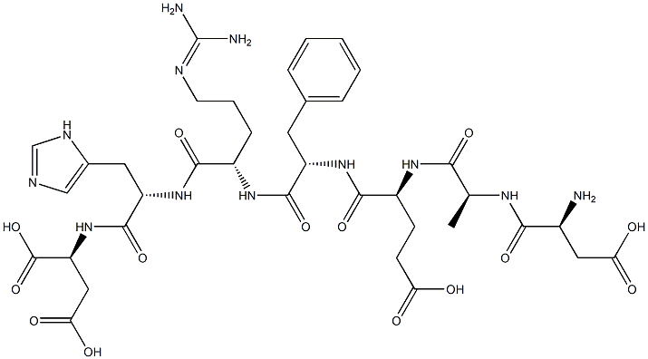 Human beta-amyloid protein 42 (1-7) Struktur