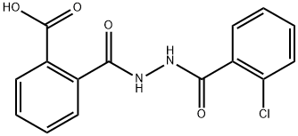 2-{[2-(2-chlorobenzoyl)hydrazino]carbonyl}benzoic acid Struktur