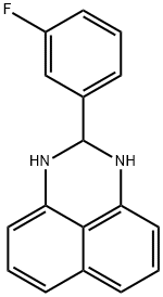 2-(3-fluorophenyl)-2,3-dihydro-1H-perimidine Struktur