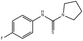 N-(4-fluorophenyl)-1-pyrrolidinecarbothioamide Struktur