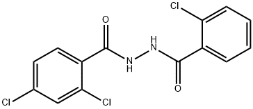 2,4-dichloro-N'-(2-chlorobenzoyl)benzohydrazide Struktur