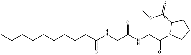 N-Decanoyl-Gly-Gly-L-Pro-OMe Struktur