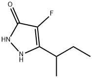 3H-Pyrazol-3-one,4-fluoro-1,2-dihydro-5-(1-methylpropyl)-(9CI) Struktur