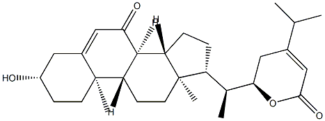 (22R)-3β,22-Dihydroxy-7-oxostigmasta-5,24(28)-dien-29-oic acid δ-lactone Struktur