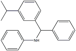 3-(1-Methylethyl)-N,α-diphenylbenzenemethanamine Struktur