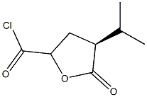 D-glycero-Pentonic acid, 5-chloro-2,3,5-trideoxy-2-(1-methylethyl)-5-oxo-, gamma-lactone, (4Xi)- (9CI) Struktur