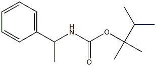 (α-Methylbenzyl)carbamic acid 1,1,2-trimethylpropyl ester Struktur