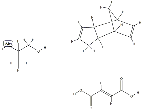 Propylene glycol, fumaric acid, dicyclopentadiene polymer Struktur