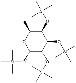 Trimethylsilyl 2-O,3-O,4-O-tris(trimethylsilyl)-α-L-fucopyranoside Struktur