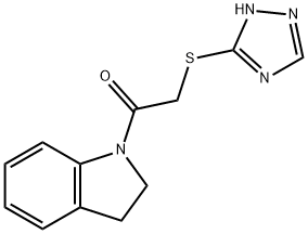 1-[(4H-1,2,4-triazol-3-ylsulfanyl)acetyl]indoline Struktur