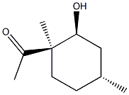 Ethanone, 1-[(1R,2S,4R)-2-hydroxy-1,4-dimethylcyclohexyl]-, rel- (9CI) Struktur