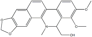 [1,3]Benzodioxolo[5,6-c]phenanthridine-13- methanol,12,13-dihydro-1,2-dimethoxy-12- methyl- Struktur