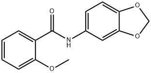 N-(1,3-benzodioxol-5-yl)-2-methoxybenzamide Struktur