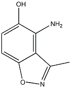 1,2-Benzisoxazol-5-ol,4-amino-3-methyl-(9CI) Struktur