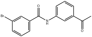 N-(3-acetylphenyl)-3-bromobenzamide Struktur