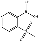 2-(メチルスルホニル)フェニルボロン酸 化學構造式