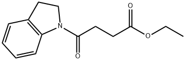 ethyl 4-(2,3-dihydro-1H-indol-1-yl)-4-oxobutanoate Struktur