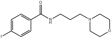 4-iodo-N-(3-morpholin-4-ylpropyl)benzamide Struktur