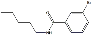 3-bromo-N-pentylbenzamide Struktur